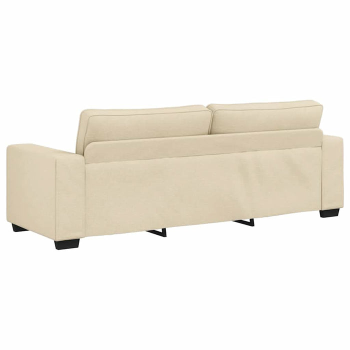 Set de canapele cu perne, 2 piese, crem, textil - WALTI WALTI