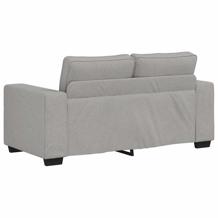 Set de canapele cu perne, 2 piese, gri nor, textil WALTI