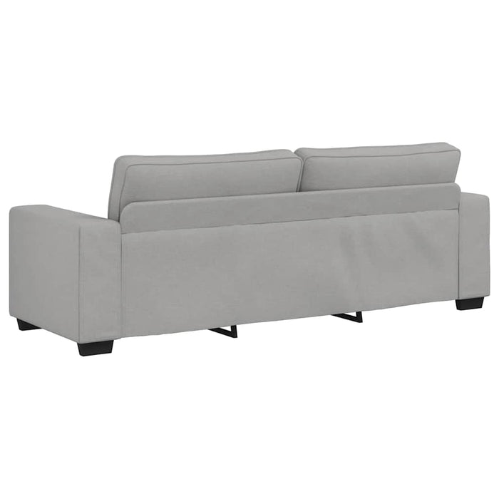 Set de canapele cu perne, 2 piese, gri nor, textil WALTI