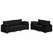 Set canapea, 2 piese, perne negre, textil - WALTI WALTI