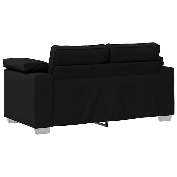 Set canapea, 2 piese, perne negre, textil - WALTI WALTI