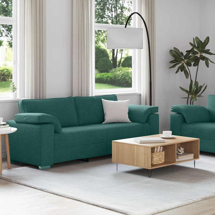Set de canapea 2 pcs Verde închis 219 x 77 x 82 cm țesătură - WALTI WALTI