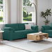 Set de canapea 2 pcs Verde închis 219 x 77 x 82 cm țesătură - WALTI WALTI