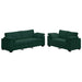 Set canapele 2 piese cu perne catifea verde închis - WALTI WALTI