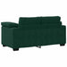 Set canapele 2 piese cu perne catifea verde închis - WALTI WALTI