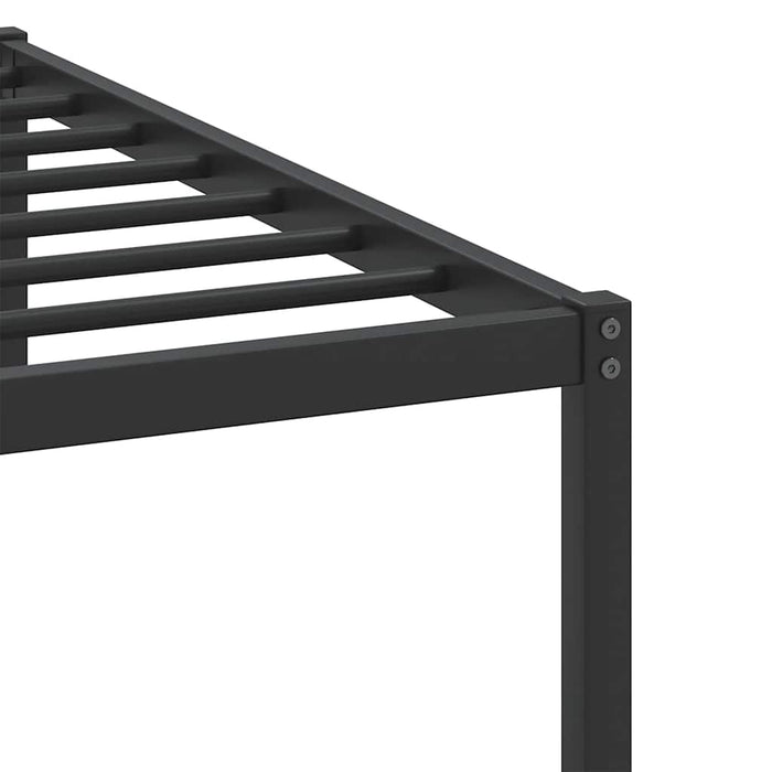 Cadru pat fără saltea stejar fumuriu 100x200 cm lemn prelucrat WALTI