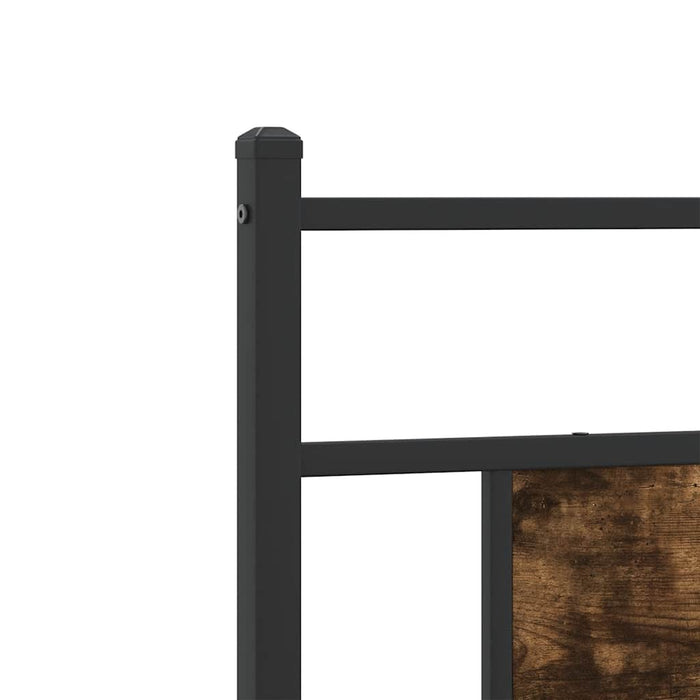 Tăblie de pat de schimb, stejar fumuriu, 75 cm, lemn prelucrat și oțel WALTI