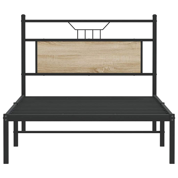 Cadru de pat fără saltea Stejar Sonoma 107x203cm Lemn prelucrat - WALTI WALTI