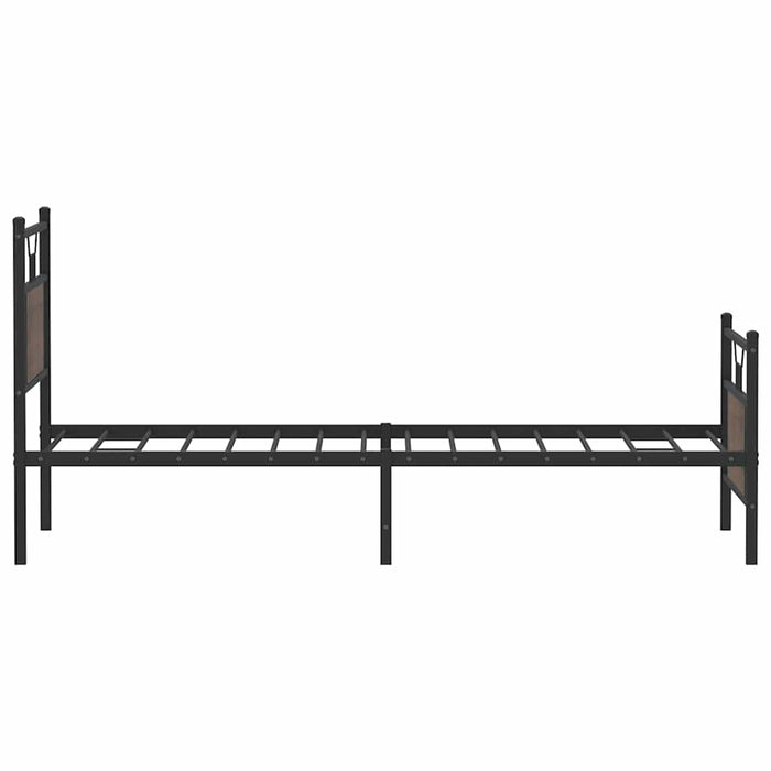 Cadru pat fără saltea stejar maro, 90x190 cm, lemn prelucrat - WALTI WALTI