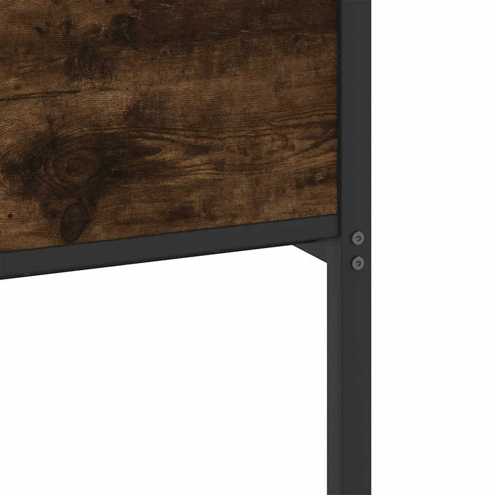 Cadru pat fără saltea stejar fumuriu 140x200 cm lemn prelucrat - WALTI WALTI