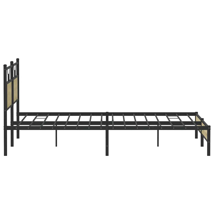 Cadru de pat fără saltea Stejar Sonoma 183x213cm Lemn prelucrat - WALTI WALTI