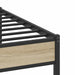 Cadru de pat fără saltea Stejar Sonoma 183x213cm Lemn prelucrat - WALTI WALTI