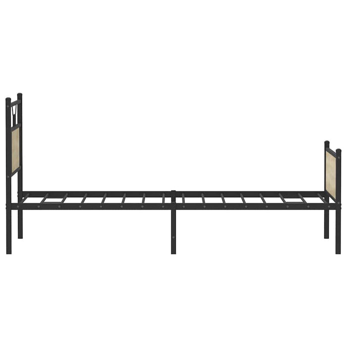 Cadru pat fără saltea, stejar sonoma 75x190 cm lemn prelucrat - WALTI WALTI