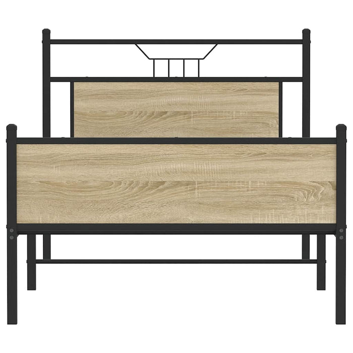 Cadru de pat fără saltea Stejar Sonoma 107x203cm Lemn prelucrat - WALTI WALTI