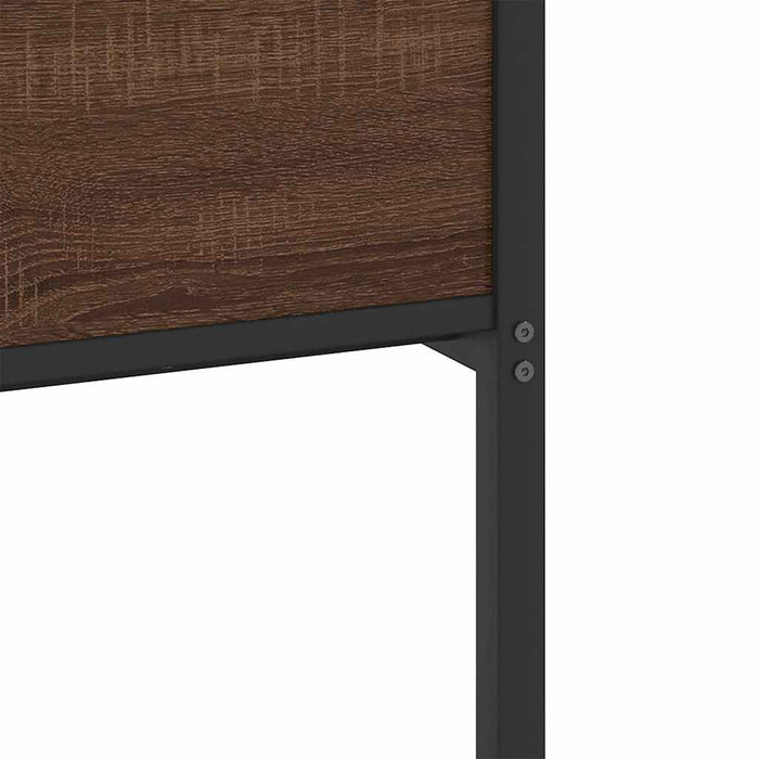 Cadru pat fără saltea, stejar maro 75x190 cm lemn prelucrat - WALTI WALTI