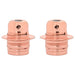 Suporturi de lampă 2 buc Rose Gold E27 - WALTI WALTI
