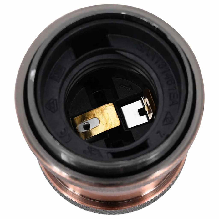 Suporturi de lampă 2 buc Roșu Bronz E27 WALTI