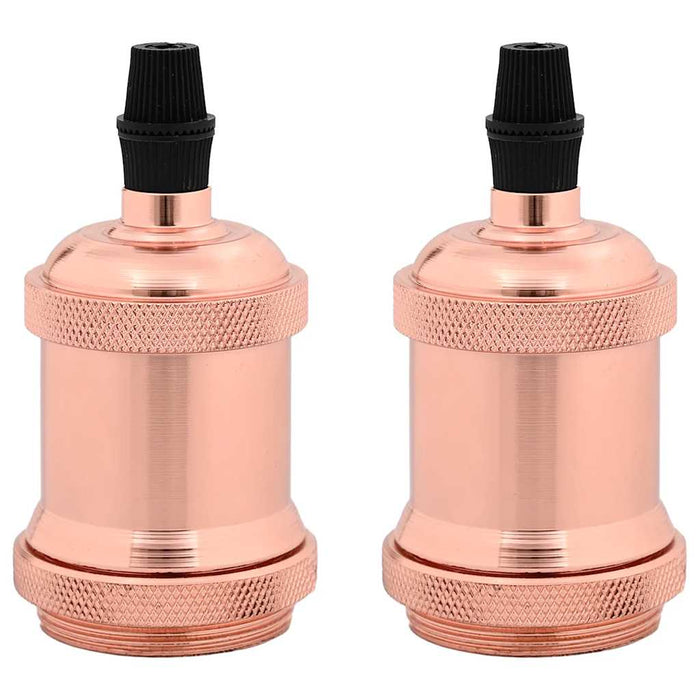 Suporturi de lampă 2 buc Rose Gold E27 - WALTI WALTI