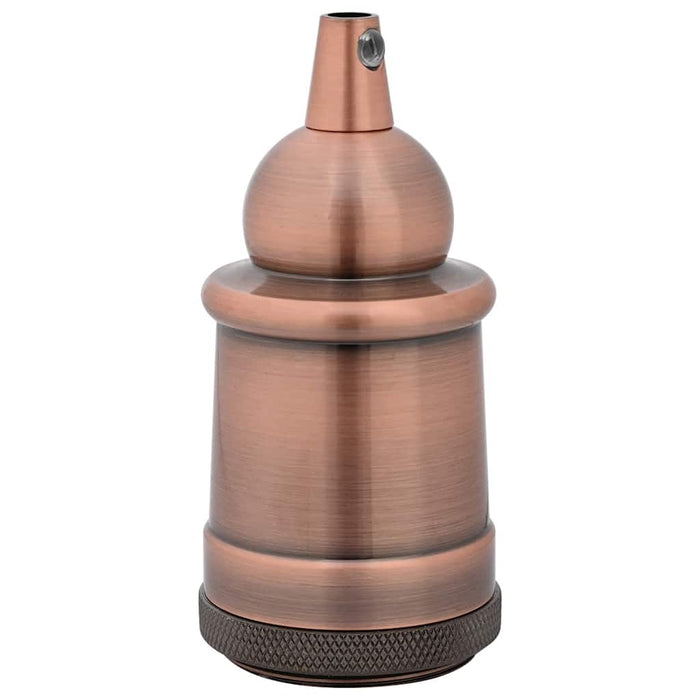 Suporturi de lampă 2 buc Roșu Bronz E27 WALTI