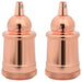 Suporturi de lampă 2 buc Rose Gold E27 - WALTI WALTI