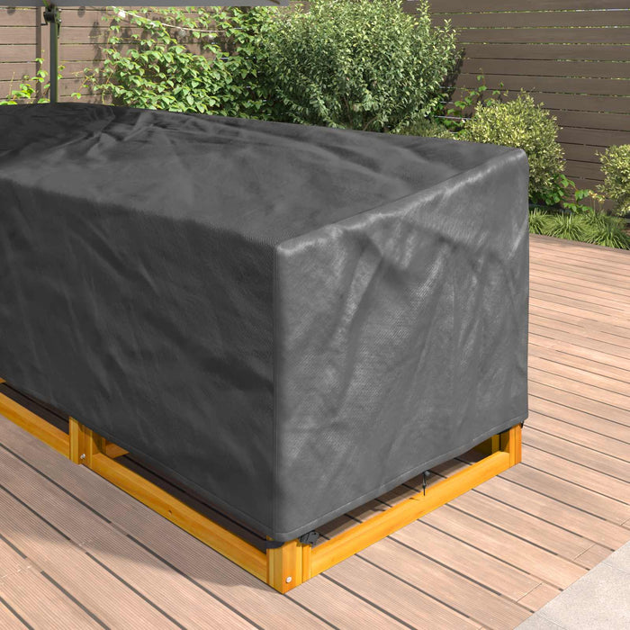 Husă pentru mobilă Negru 270 x 270 x 80 cm Material Oxford 600D WALTI