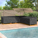 Husă pentru mobilă 300 x 300 x 80 cm Material Oxford 420D Negru - WALTI WALTI