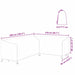 Husă pentru mobilier de exterior 260 x 210 x 80 cm - WALTI WALTI
