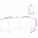 Husă pentru mobilier de exterior 260 x 210 x 80 cm - WALTI WALTI