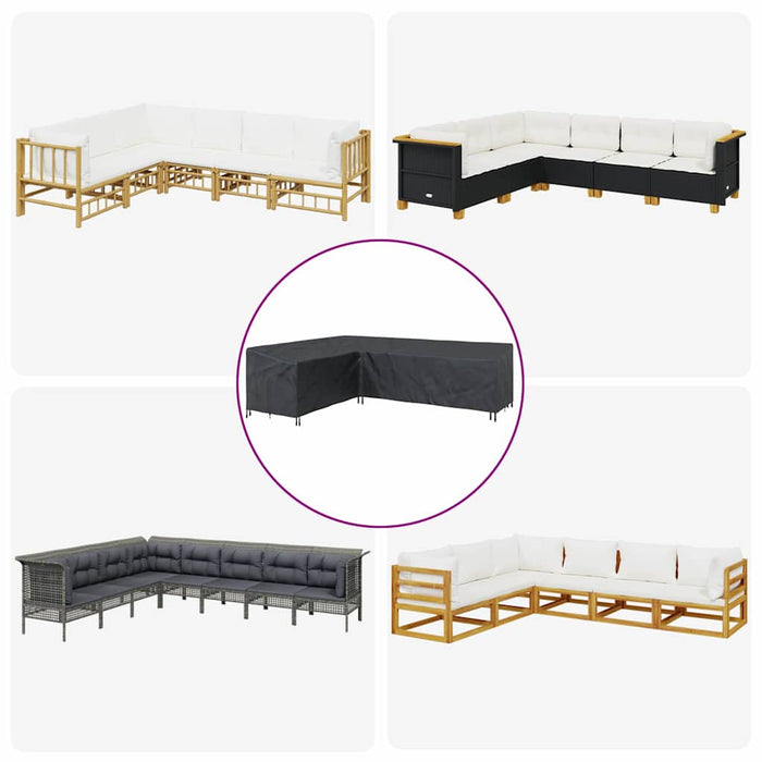 Husă pentru mobilă 286 x 222 x 80 cm Formă L Rezistent la apă - WALTI WALTI