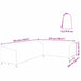Husă pentru mobilier de exterior 355 x 275 x 80 cm - WALTI WALTI