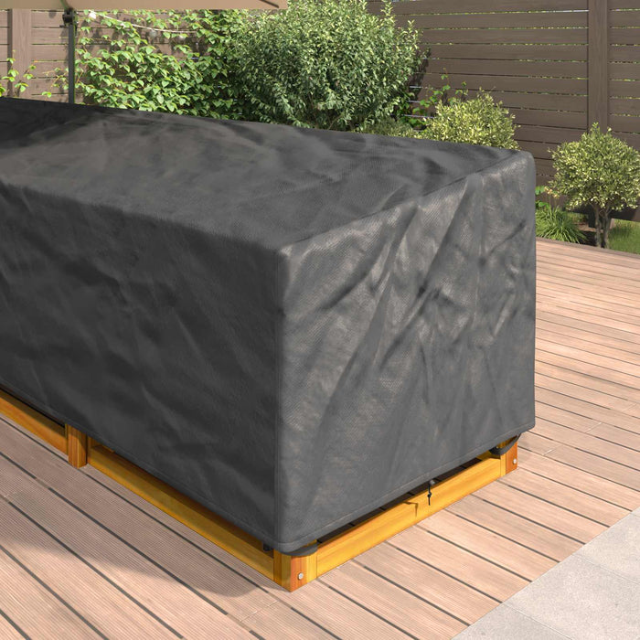 Husă pentru mobilă 355 x 275 x 80 cm Material Oxford 600D Negru - WALTI WALTI