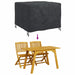 Husă pentru mobilier de exterior Negru 113 x 113 x 73 cm 420D - WALTI WALTI