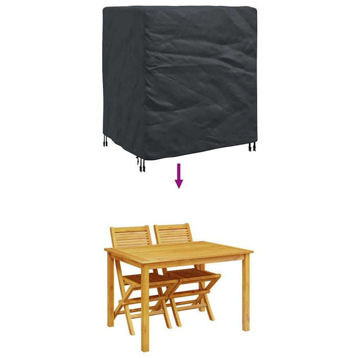 Husă pentru mobilier de exterior Negru 116 x 100 x 120 cm 210D - WALTI WALTI