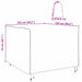 Husă pentru mobilier de exterior 125 x 125 x 74 cm - WALTI WALTI