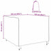 Husă pentru mobilier de exterior 125 x 125 x 74 cm - WALTI WALTI