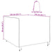 Husă pentru mobilier de exterior 135 x 135 x 90 cm - WALTI WALTI