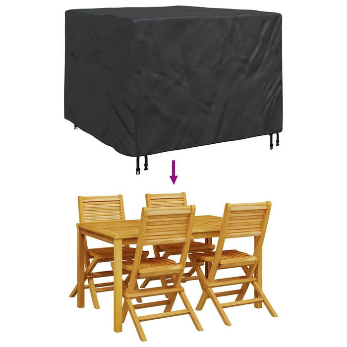 Husă pentru mobilă Negru 135 x 135 x 90 cm Textil Oxford 600D WALTI