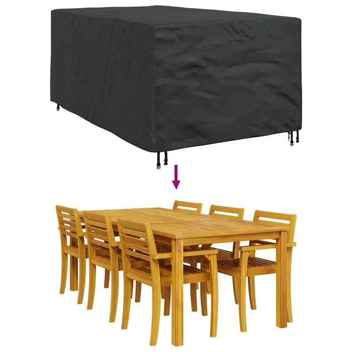 Husă pentru mobilier de exterior Negru 143 x 225 x 90 cm 210D - WALTI WALTI