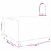 Husă pentru mobilier de exterior Negru 150 x 150 x 75 cm 210D - WALTI WALTI