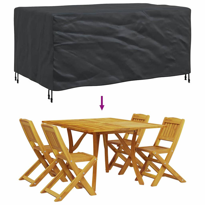 Husă pentru mobilier de exterior Negru 172 x 113 x 73 cm 210D - WALTI WALTI