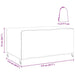 Husă pentru mobilier de exterior Negru 172 x 113 x 73 cm 210D - WALTI WALTI
