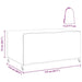 Husă pentru mobilier de exterior Negru 172 x 113 x 73 cm 420D - WALTI WALTI