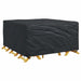 Husă pentru mobilier de exterior Negru 180 x 190 x 85 cm 210D - WALTI WALTI