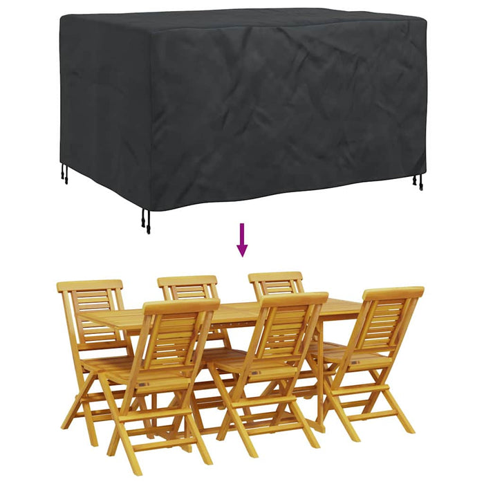 Husă pentru mobilier de exterior Negru 180 x 120 x 74 cm 420D - WALTI WALTI