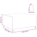 Husă pentru mobilier de exterior Negru 200 x 165 x 80 cm 600D - WALTI WALTI