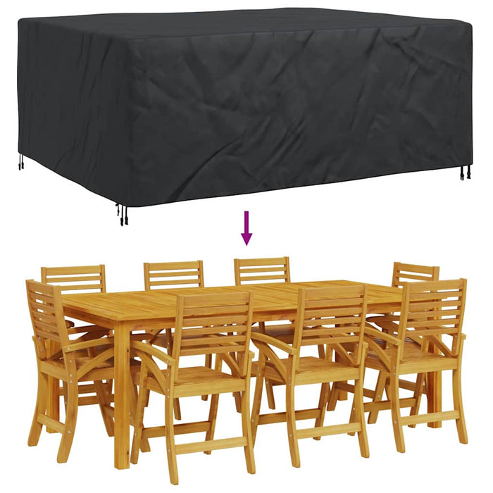 Husă pentru mobilier de exterior Negru 220 x 190 x 85 cm 210D - WALTI WALTI