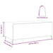 Husă pentru mobilier de exterior Negru 229 x 113 x 73 cm 210D - WALTI WALTI
