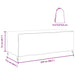 Husă pentru mobilier de exterior Negru 229 x 113 x 73 cm 420D - WALTI WALTI