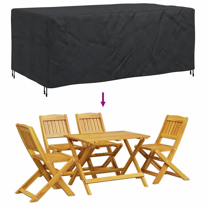 Husă pentru mobilier de exterior Negru 240 x 140 x 90 cm 210D - WALTI WALTI