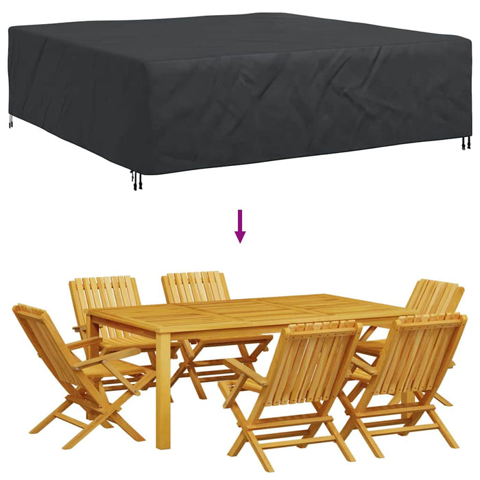 Husă pentru mobilier de exterior Negru 260 x 260 x 70 cm 210D - WALTI WALTI
